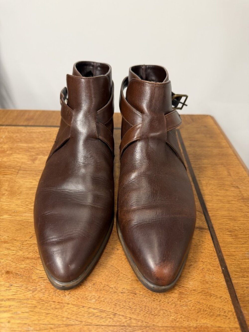 Lord And Taylor Women’s 10 Brown Genuine Leather Ankle Dress Boots Preppy Shoes